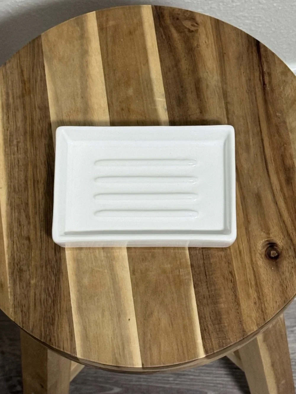 The White Company Ceramic Soap Dish White Like New